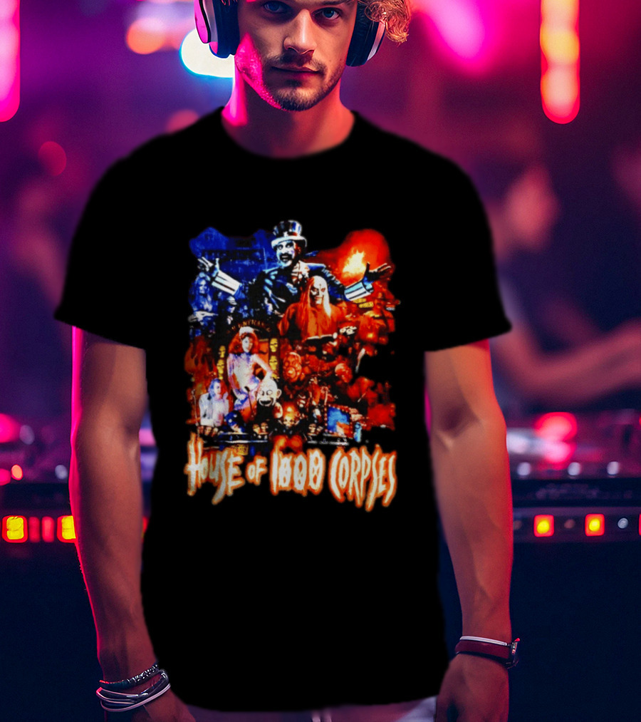 House Of 1000 Corpses Rob Zombie Horror Movie Captain Spaulding T-Shirt