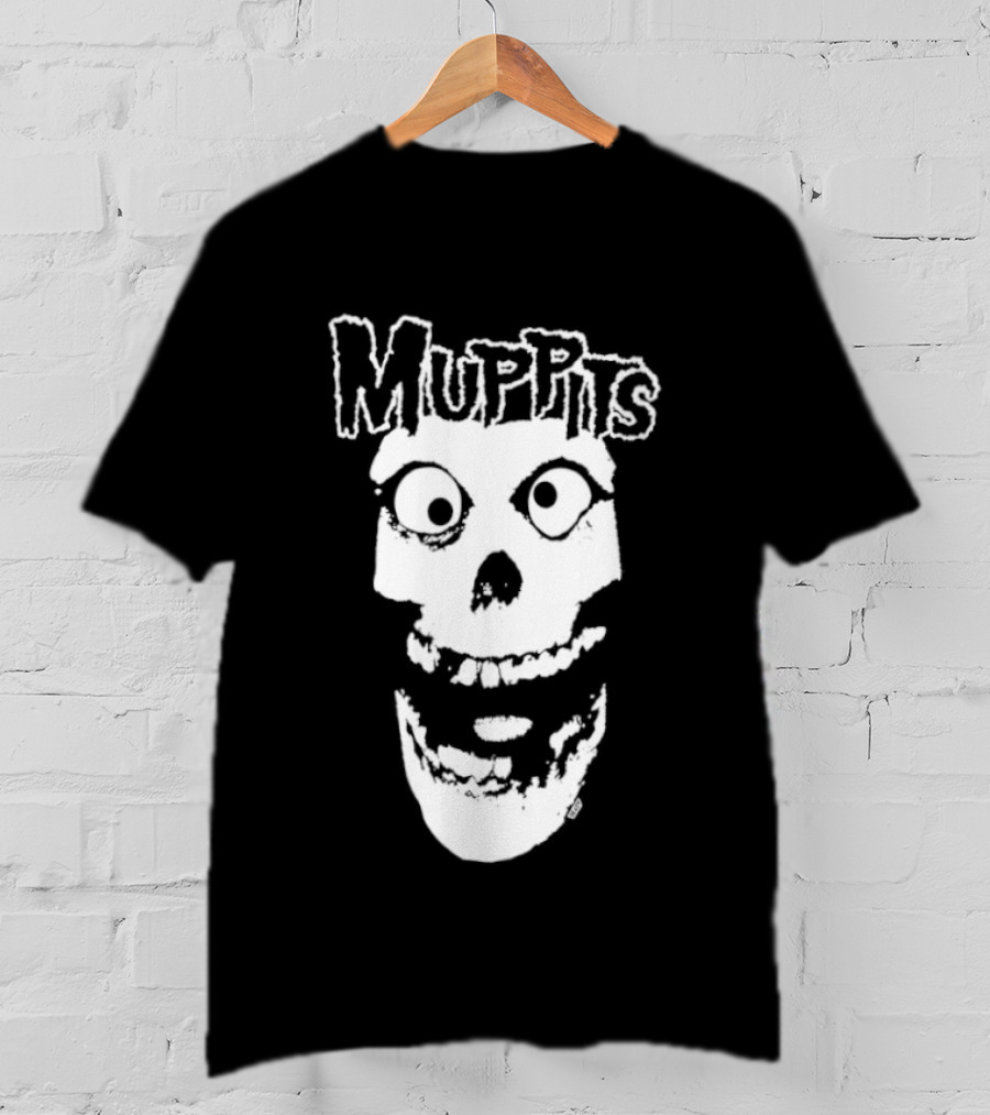 Muppits Punk Rock Skull Misfits T-Shirt
