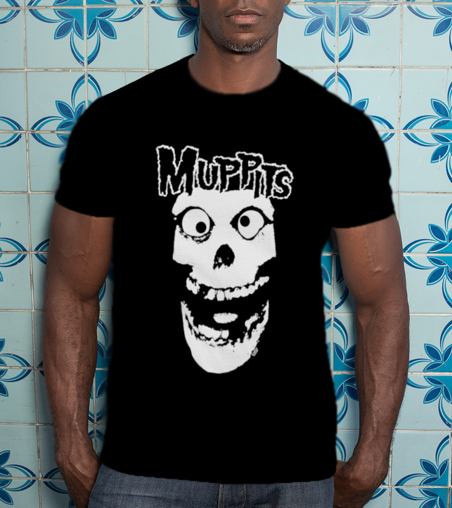 Muppits Punk Rock Skull Misfits T-Shirt