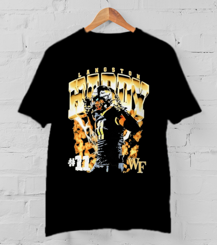 Ncaa Football Langston Hardy Wake Forest Demon Deacons #11 WF T-Shirt