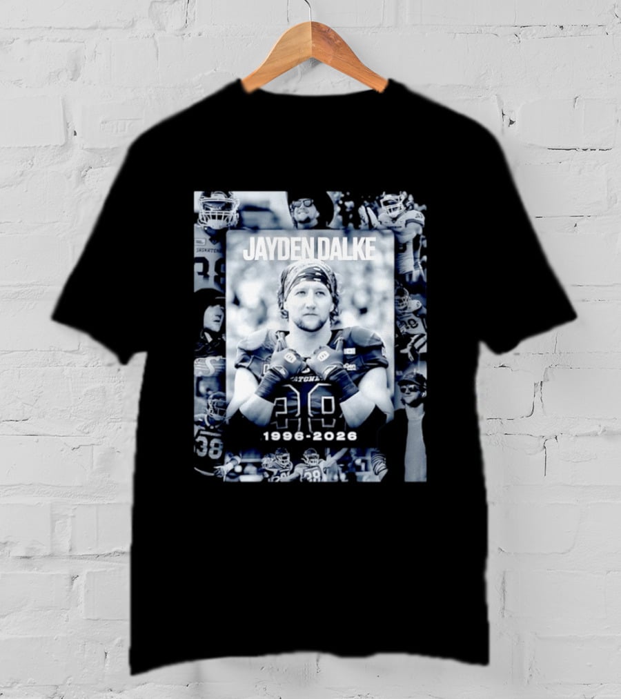 Jayden Dalke Saskatchewan Roughriders 1996 2026 Football Player Collage T-Shirt