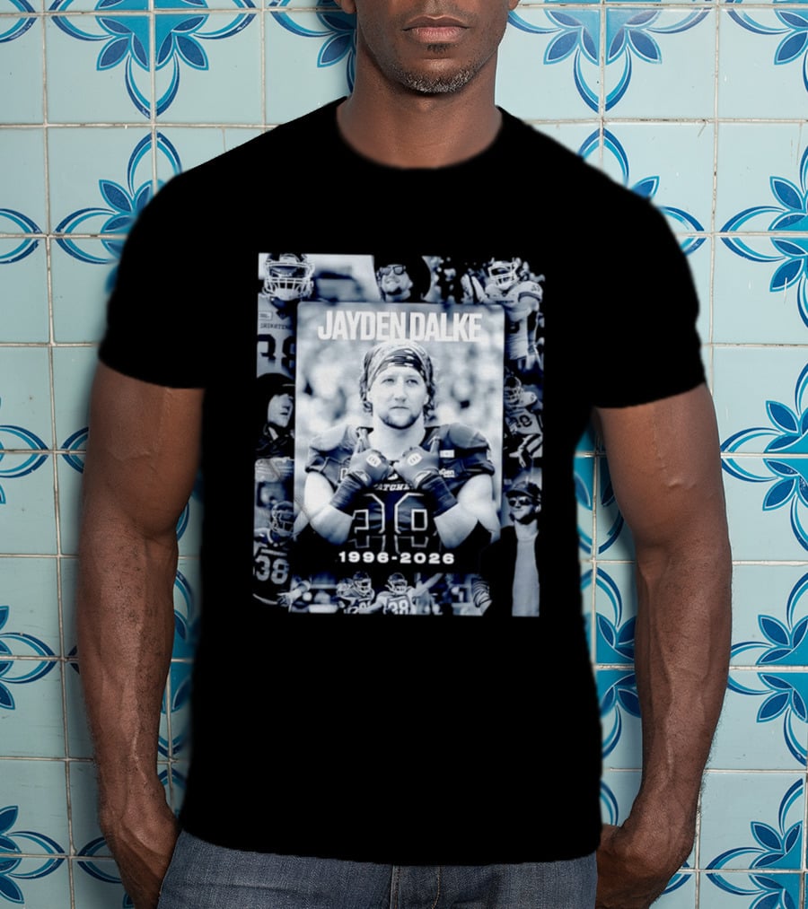 Jayden Dalke Saskatchewan Roughriders 1996 2026 Football Player Collage T-Shirt