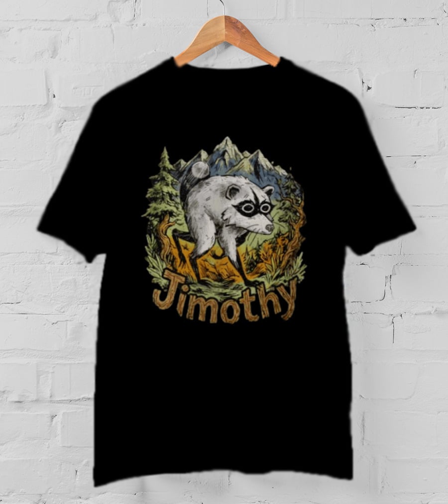 Jimothy Raccoon Mountain Forest Nature Mountains T-Shirt