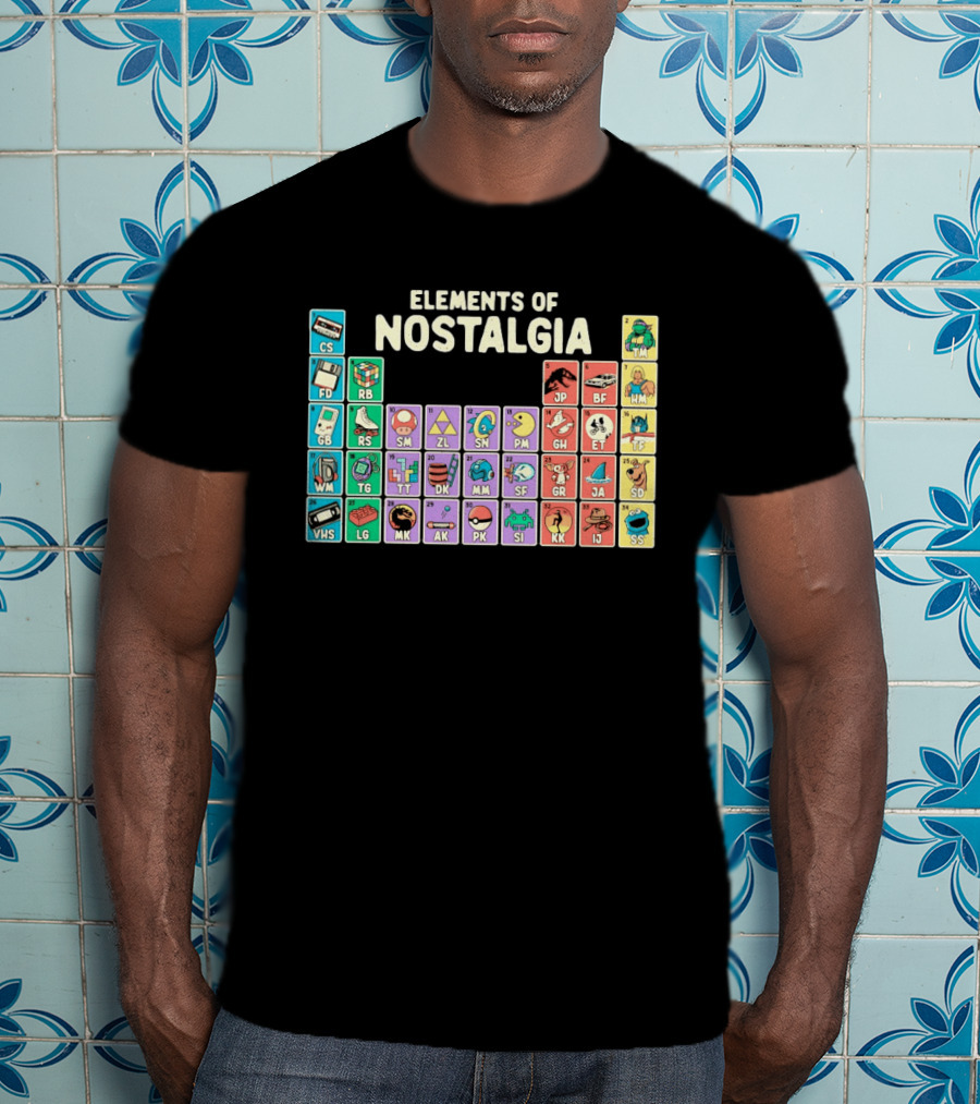 Elements Of Nostalgia Periodic Table Classic Memories T-Shirt