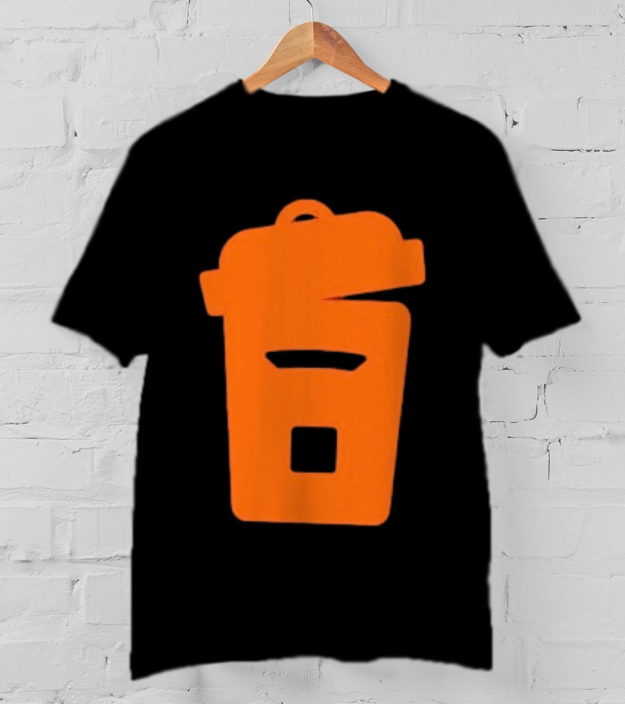 Orange Trash Can Garbage Bin Waste Basket T-Shirt