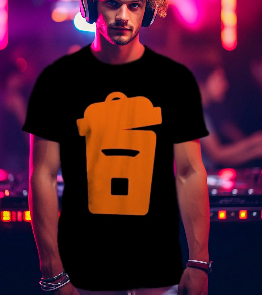 Orange Trash Can Garbage Bin Waste Basket T-Shirt