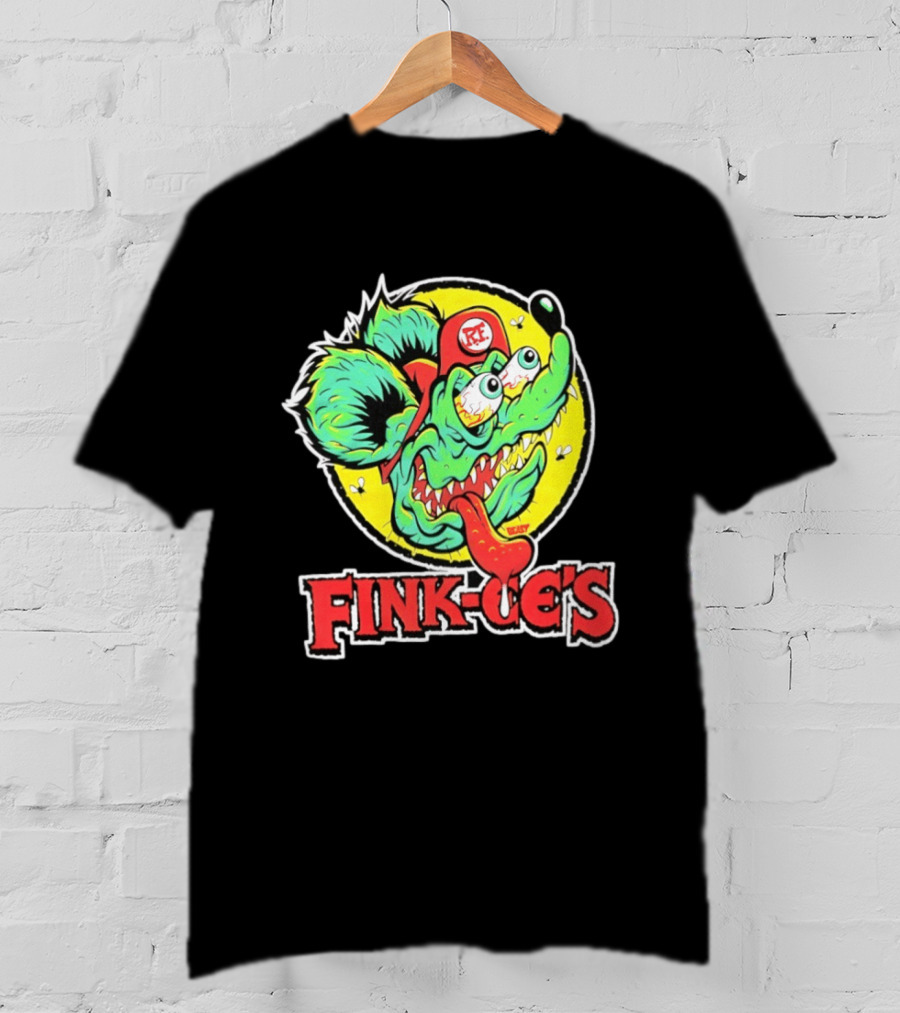 Fink Oe's Rat Fink RE Beast Ed Roth Hot Rod T-Shirt