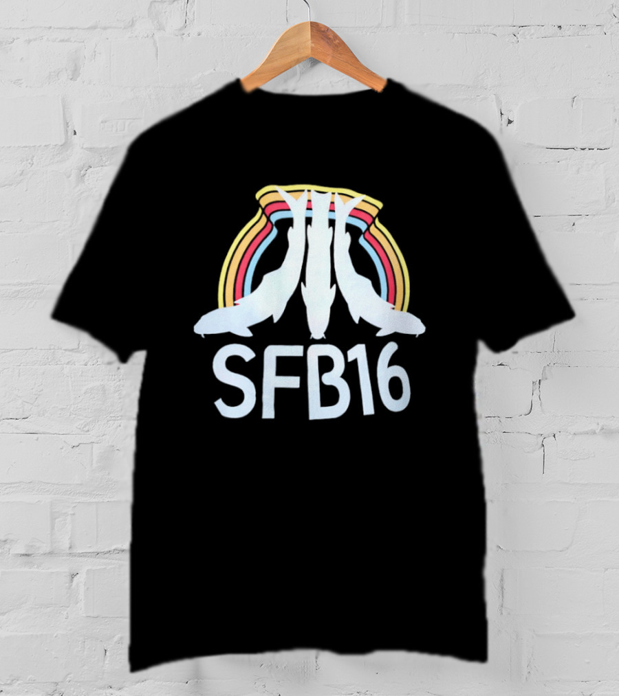 SFB16 Fish Fishing Rainbow T-Shirt