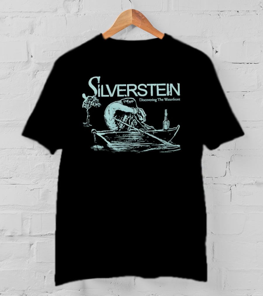Silverstein Discovering The Waterfront Album Art Vintage Boat Scene T-Shirt