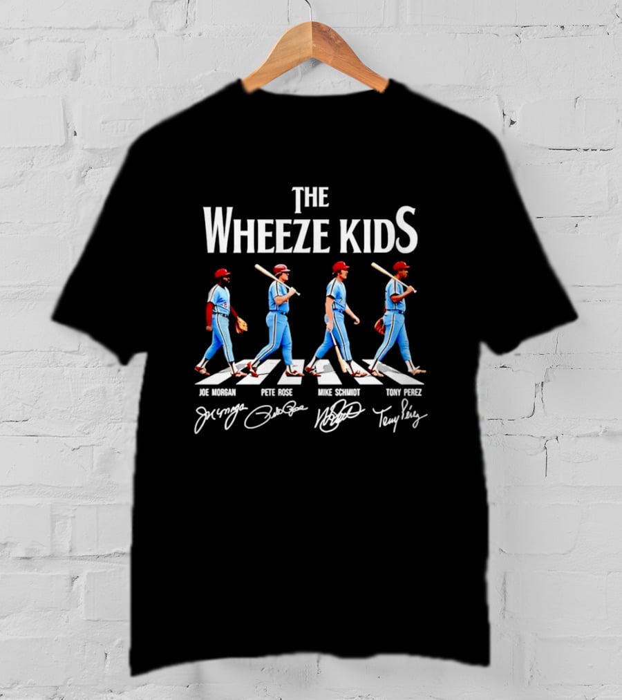 The Wheeze Kids Joe Morgan Pete Rose Mike Schmidt Tony Perez Philadelphia Phillies Legends T-Shirt