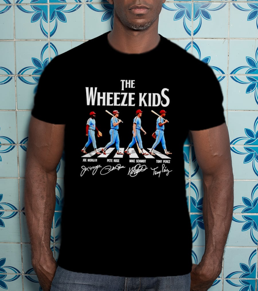 The Wheeze Kids Joe Morgan Pete Rose Mike Schmidt Tony Perez Philadelphia Phillies Legends T-Shirt