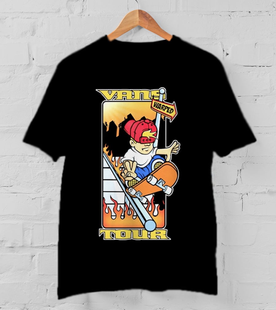 Vans Warped Tour Skater Punk Rock Skateboarding T-Shirt
