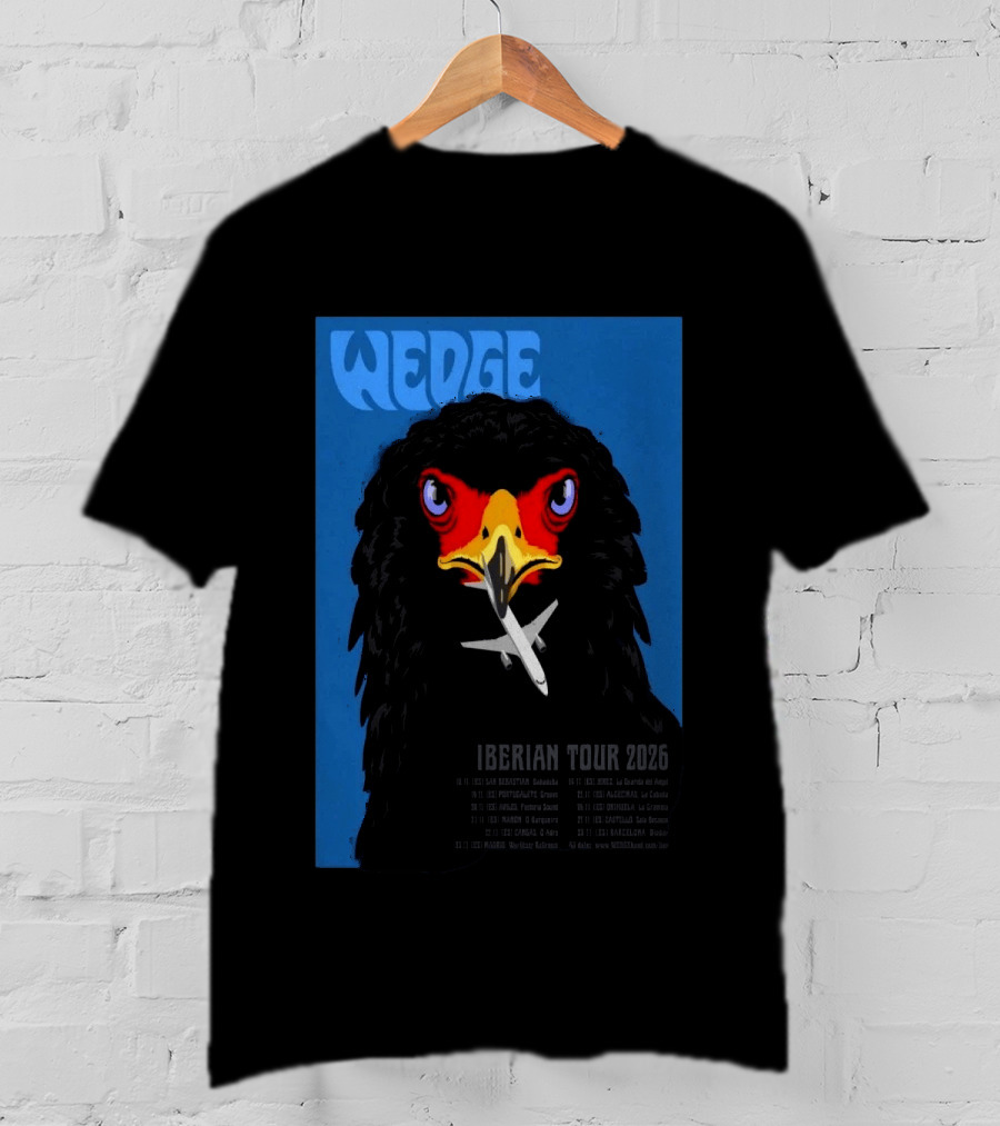 Wedge Iberian Tour 2026 Eagle Design With Airplane T-Shirt