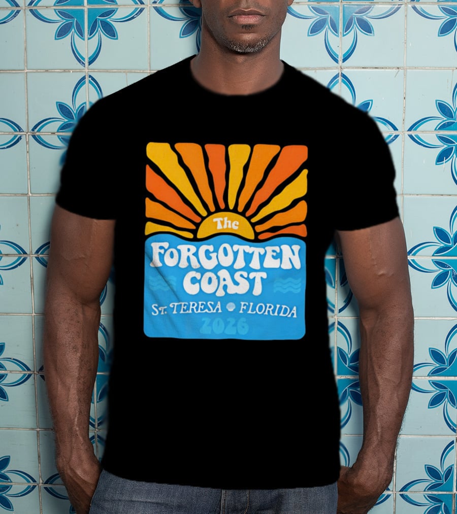 The Forgotten Coast St Teresa Florida 2026 Sunset Waves T-Shirt
