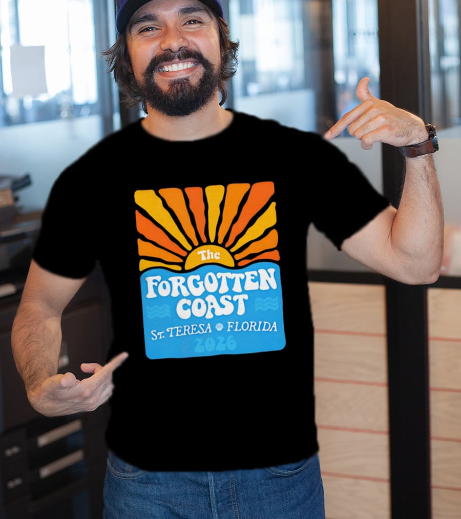 The Forgotten Coast St Teresa Florida 2026 Sunset Waves T-Shirt
