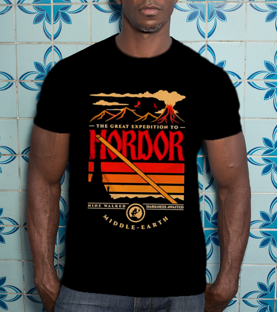 The Great Expedition To Mordor Middle Earth Journey Adventure Walking Challenge T-Shirt