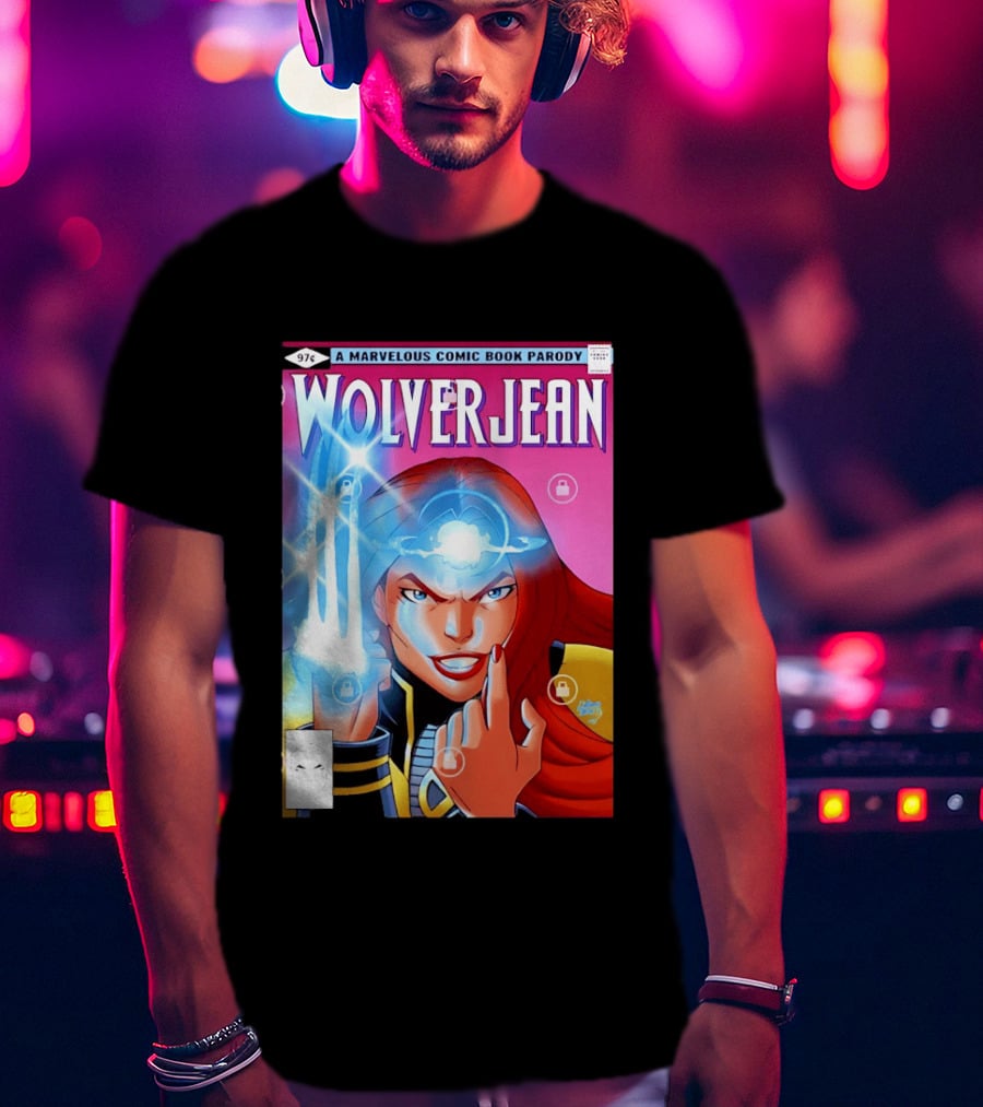 Wolverjean A Marvelous Comic Book Parody Cover 97 Cents T-Shirt