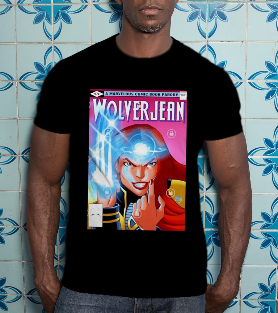 Wolverjean A Marvelous Comic Book Parody Cover 97 Cents T-Shirt