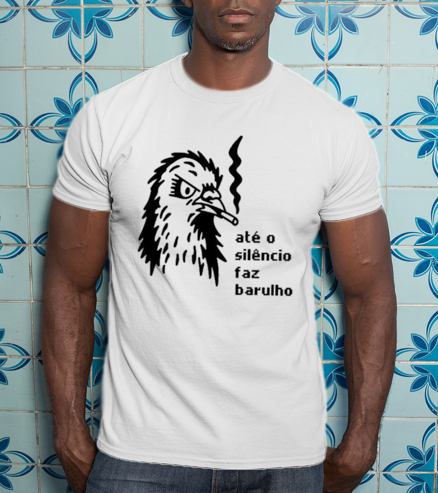 Até O Silêncio Faz Barulho Angry Bird T-Shirt