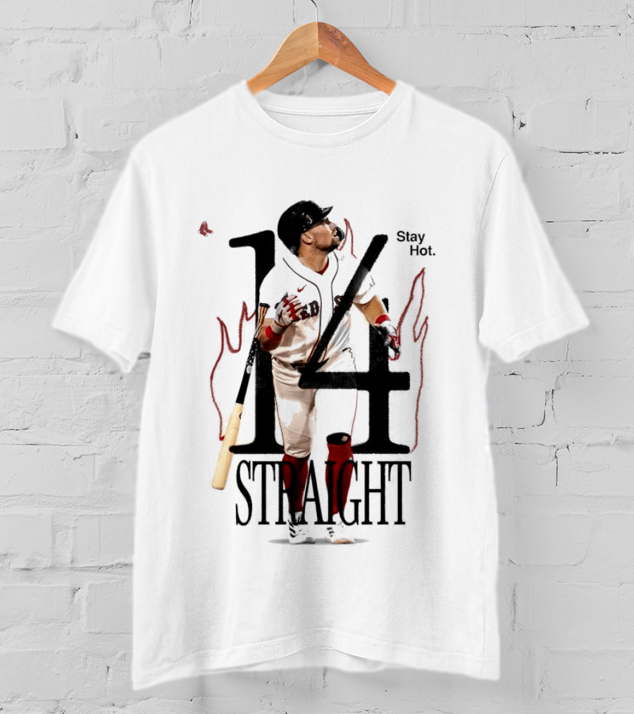 Boston Red Sox Stay Hot 14 Straight Baseball Triumph T-Shirt