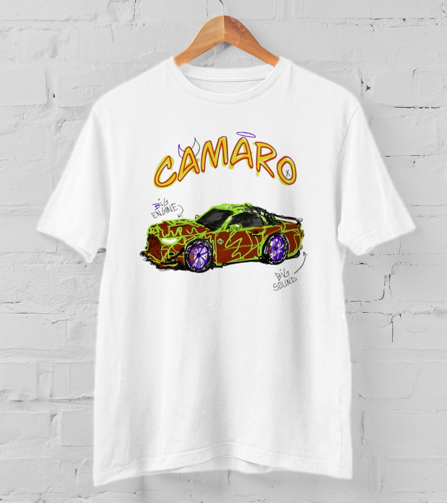 Camaro Big Engine Big Sound Vibrant Street T-Shirt