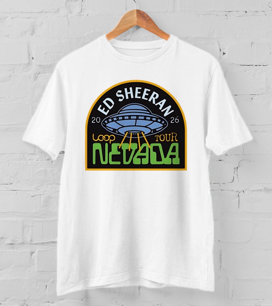 Ed Sheeran 2026 Nevada Loop Tour UFO T-Shirt