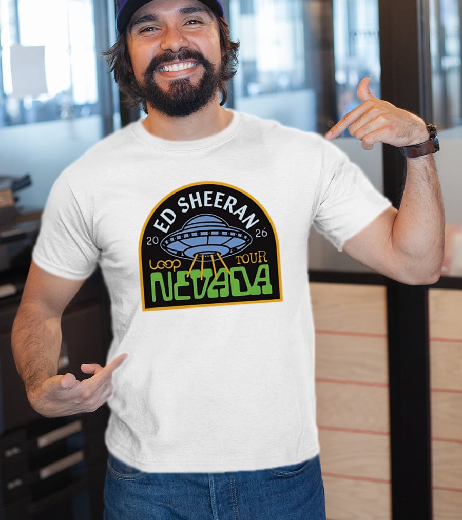 Ed Sheeran 2026 Nevada Loop Tour UFO T-Shirt