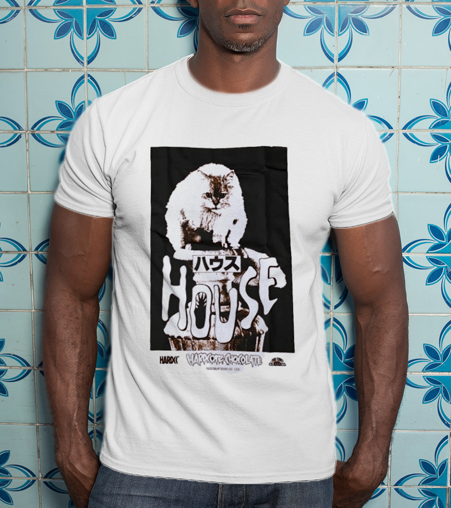 House Hardcore Chocolate Cult Classics Cat Horror T-Shirt