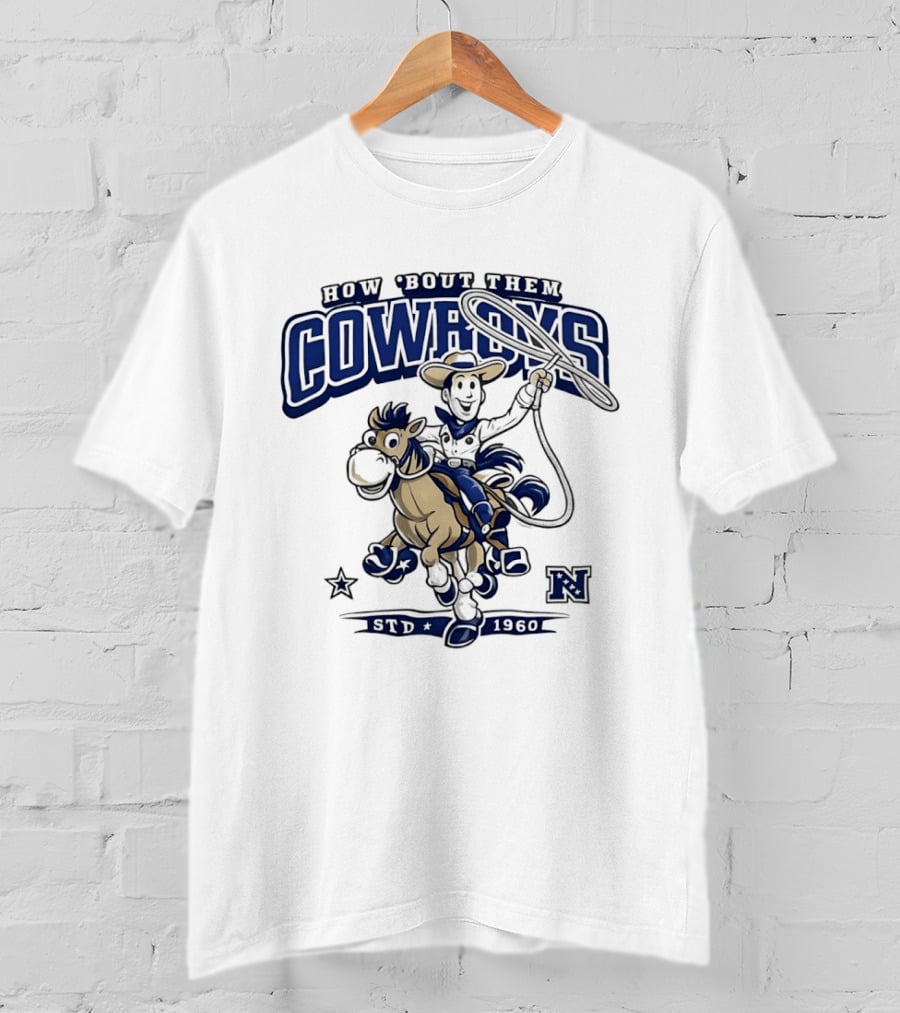 How 'Bout Them Cowboys Woody Riding Horse Howdy Partner Adventure T-Shirt