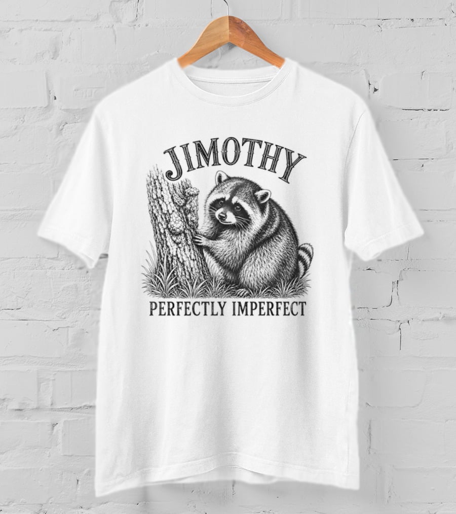Jimothy Perfectly Imperfect Raccoon Forest T-Shirt