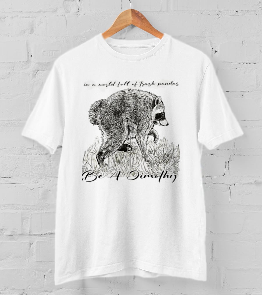 Be A Dimothy In A World Full Of Trash Pandas Jimothy Raccoon T-Shirt