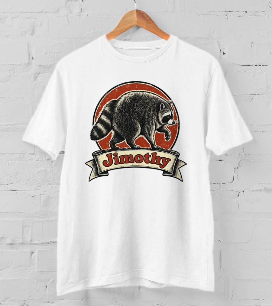 Jimothy Raccoon Vintage Style Meme T-Shirt