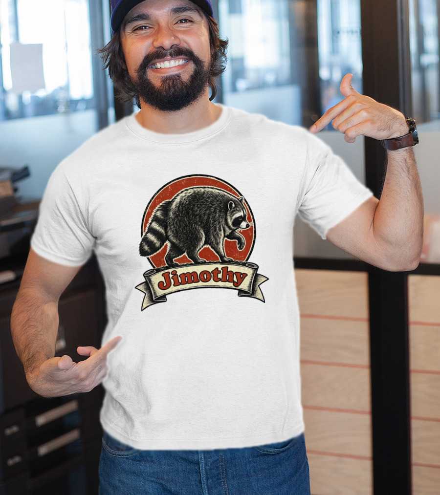 Jimothy Raccoon Vintage Style Meme T-Shirt