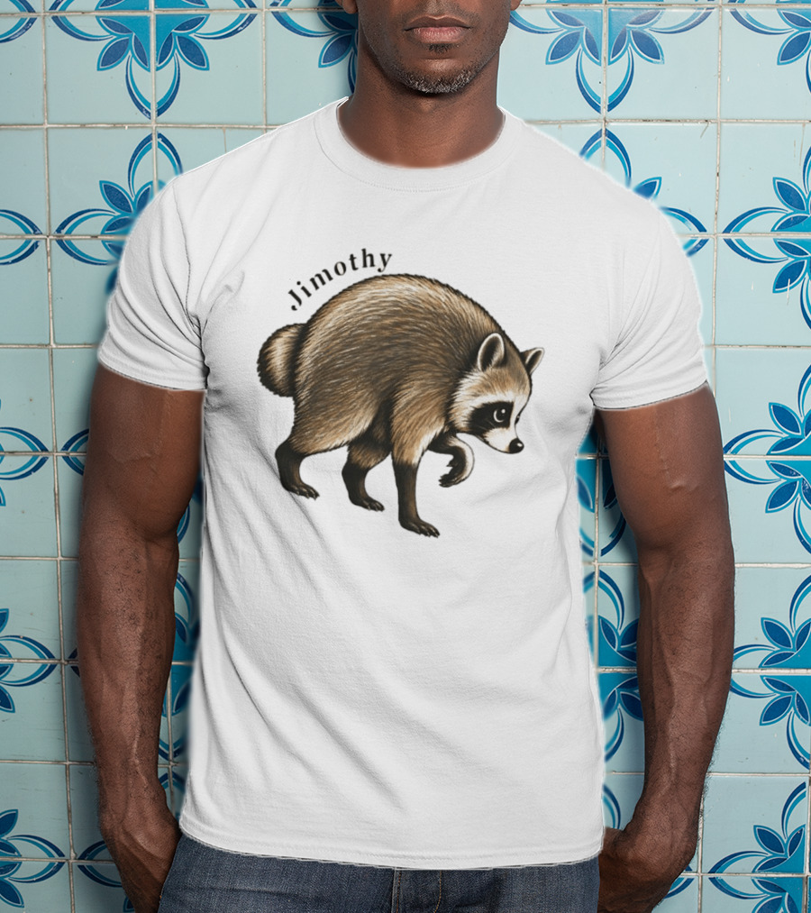 Jimothy Raccoon Seattle Ballard Walking Raccoon T-Shirt