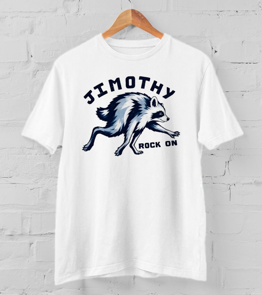 Jimothy Rock On Raccoon T-Shirt