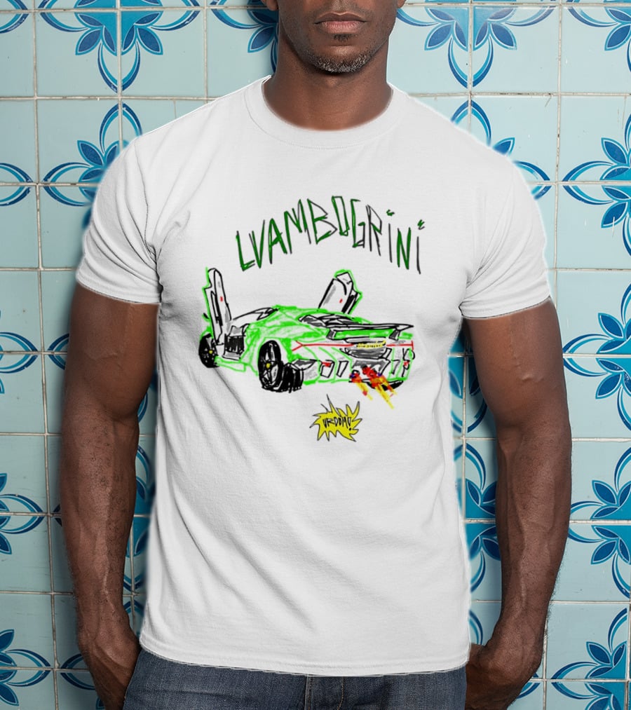 Lvambogrini Urdomo Sports Car Lamborghini Drawing T-Shirt