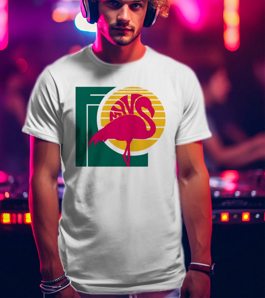 Move Flamingo Sunset Tropical FNS T-Shirt