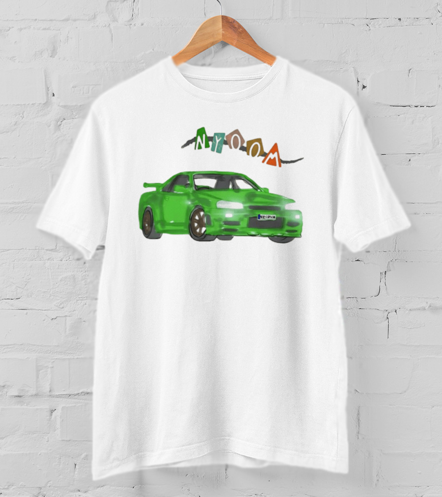 Nissan Skyline R34 GTR Nyoom JDM Drift Car Fan T-Shirt