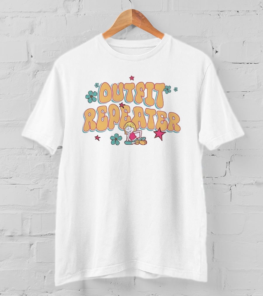 Outfit Repeater Fashion Aesthetic Cartoon Character Flowers Stars T-Shirt