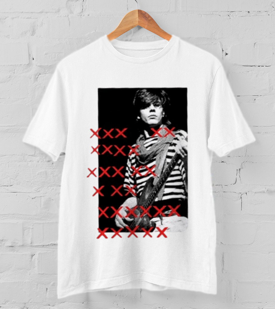 Simon Le Bon Duran Duran 80s Pop Striped T-Shirt