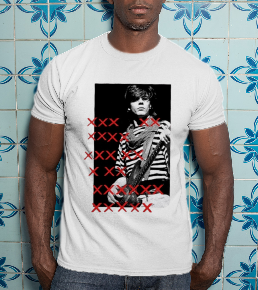 Simon Le Bon Duran Duran 80s Pop Striped T-Shirt