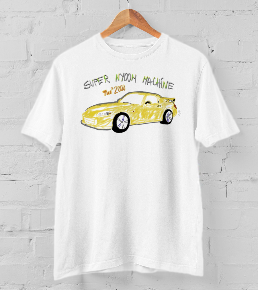 Super Nyoom Machine The S2000 JDM Car Enthusiast Yellow Racer T-Shirt