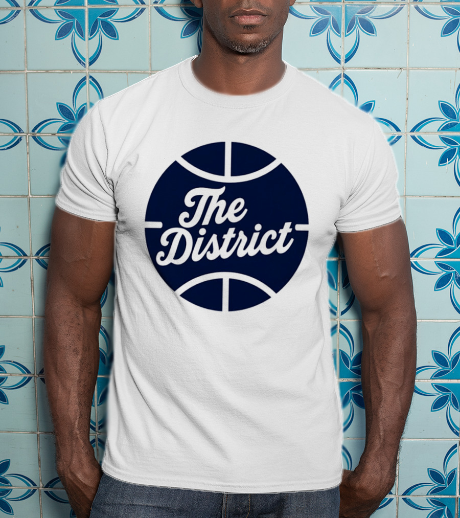 The District Basketball Branding Team Circle T-Shirt