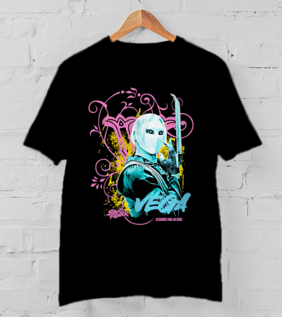 Fighter Vega Elegance Has An Edge Streetwear Warrior T-Shirt
