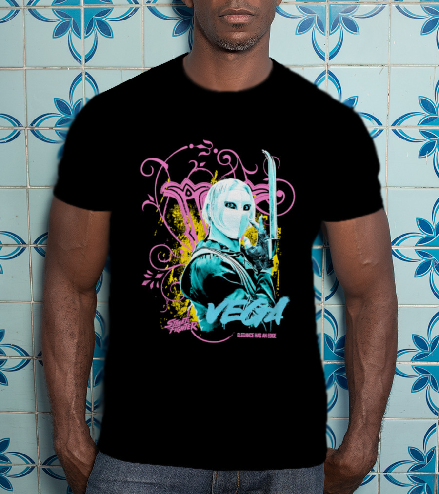 Fighter Vega Elegance Has An Edge Streetwear Warrior T-Shirt