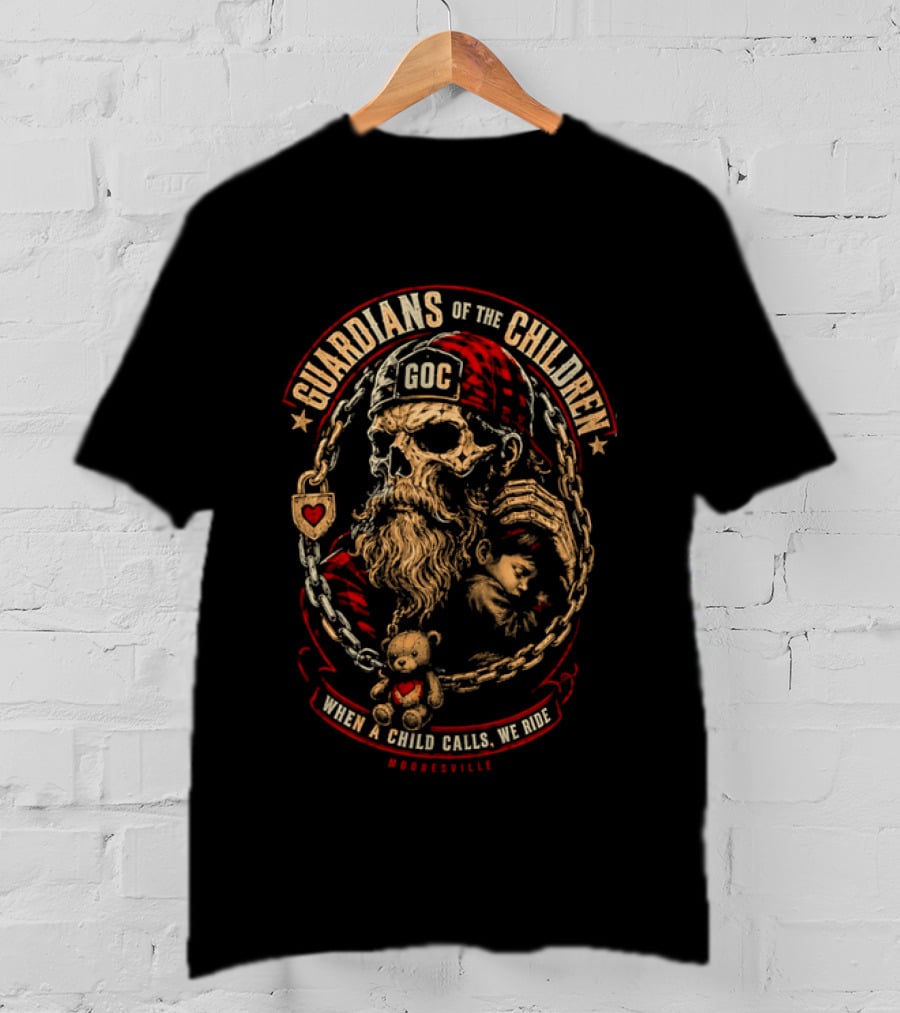 Guardians Of The Children GOC When A Child Calls We Ride Mooresville T-Shirt