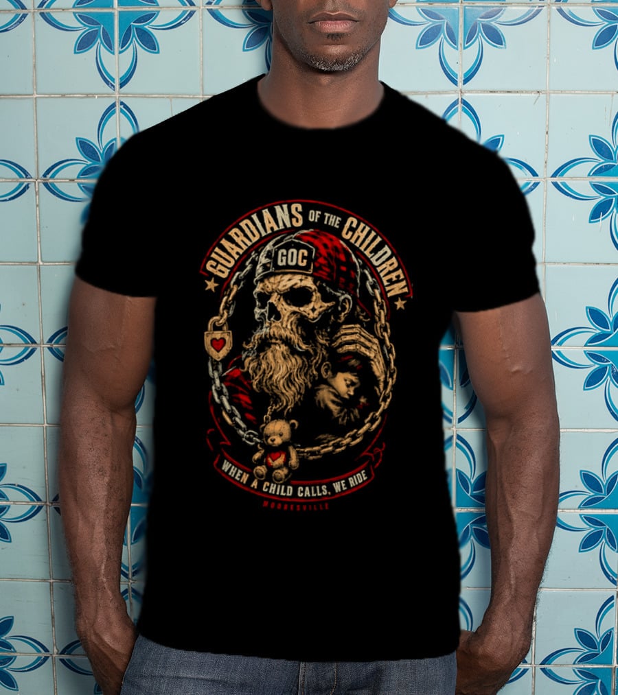 Guardians Of The Children GOC When A Child Calls We Ride Mooresville T-Shirt