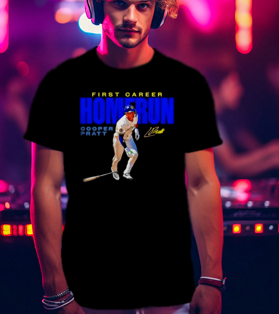 First Career Homerun Cooper Pratt Milwaukee Brewers T-Shirt