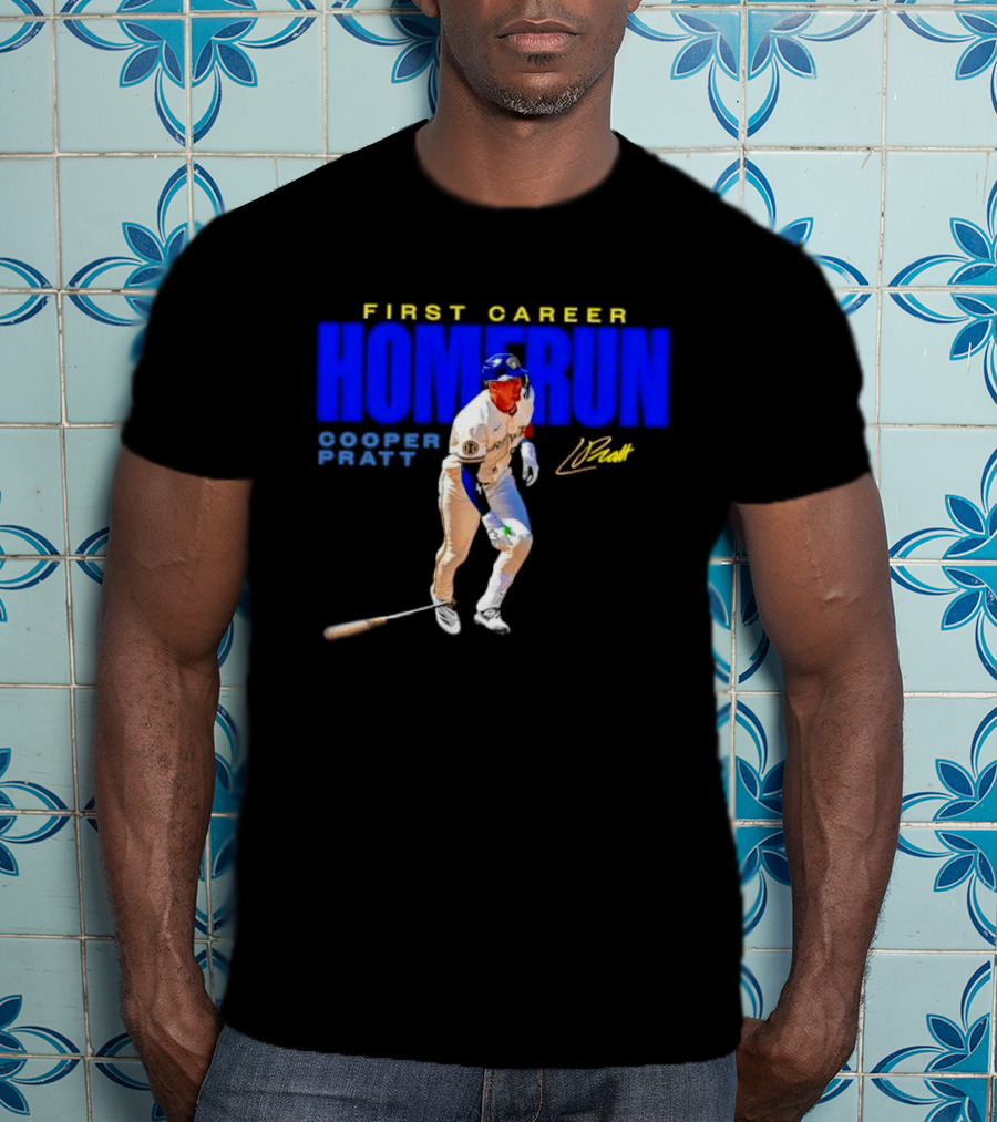First Career Homerun Cooper Pratt Milwaukee Brewers T-Shirt