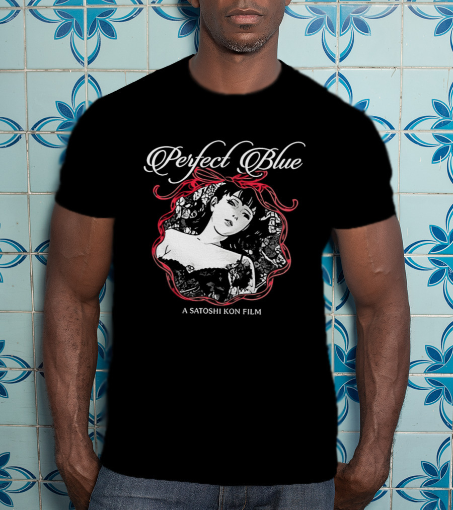 Perfect Blue A Satoshi Kon Film Bold Red Ribbon Frame T-Shirt